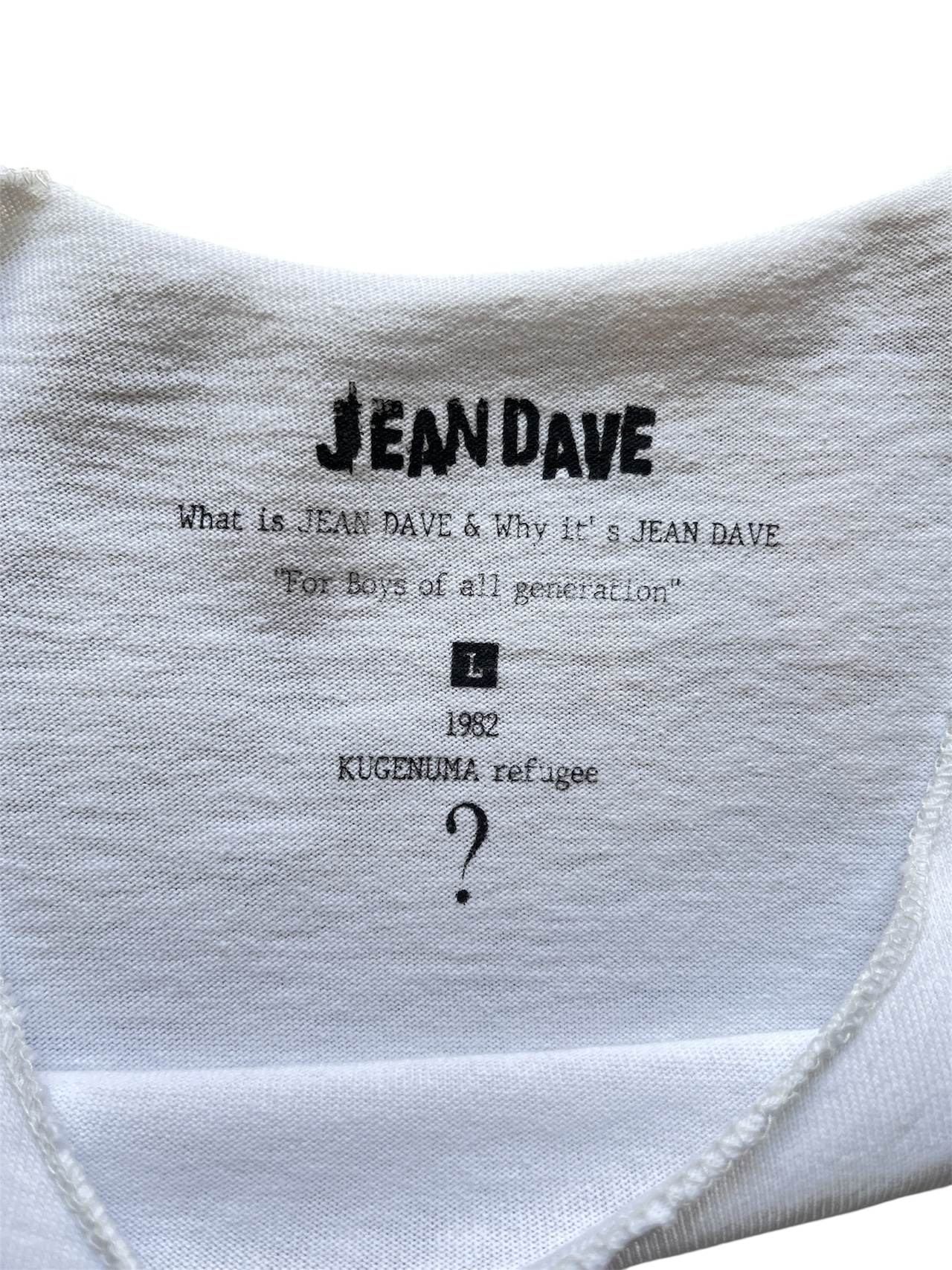 JEAN DAVE コラボ 藍染TEEの画像1