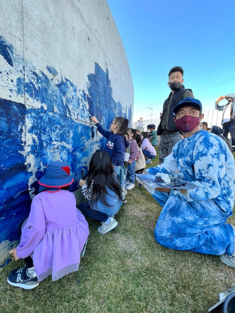 ◤大人になってもあるよ、藍色の壁◢　まつしげアートセッションVOL1@matsushigate